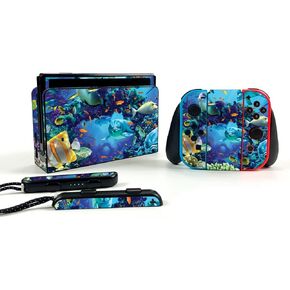 MightySkins Skin Compatible with Nintendo Switch OLED - Ocean Friends Protective, Durable, and Unique Vinyl Decal wrap Cover Easy to Apply, Remove,Change Styles Made in The USA,NISWIOL-Ocean Friends