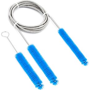 CPAP Hose Cleaning Brush and Handy Brush Suitable for Cleaning 7 Feet Tubing and 22mm 19mm 15mm Diameter Tubing (Blue)