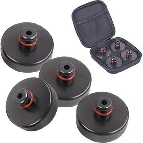 muge racing Jack Lifting Pad for Tesla Model 3/S/X/Y,Jack Point Pad Sturdy Adapter with Storage Bag (4 Pcs)