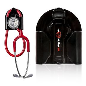 MotivatEM Clip-on Stethoscope Holder Hip Clip, Stethoscope Hip Holder for Waist Belt, for Physicians Nurses and Students, Compatible with ADC MDF Adscope Littmann Stethoscope (Black)