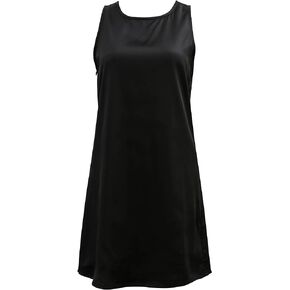 Xintianji Women's Back Cut Sleeveless Mini Dress Casual Summer Round Neck Tank Short Dresses