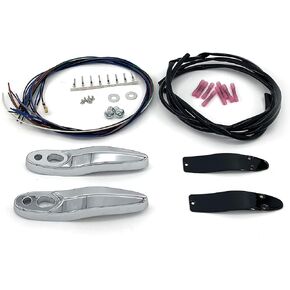 Rear Turn Signal Relocation bracket Kit Turn Signal wire kit Fit for Harley Softail FLFB FLSL FXBB FXBR 2018+ replace 67800802