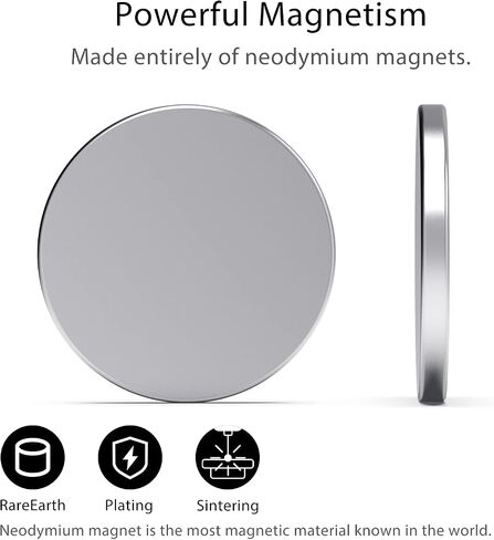 Strong Neodymium Magnets, Rare Earth Magnets for Crafts, Heavy Duty Magnets with Adhesive, Round Magnets, Disc Magnets, 1.26 x 0.12 Inch, 16 PCS in Saudi Arabia