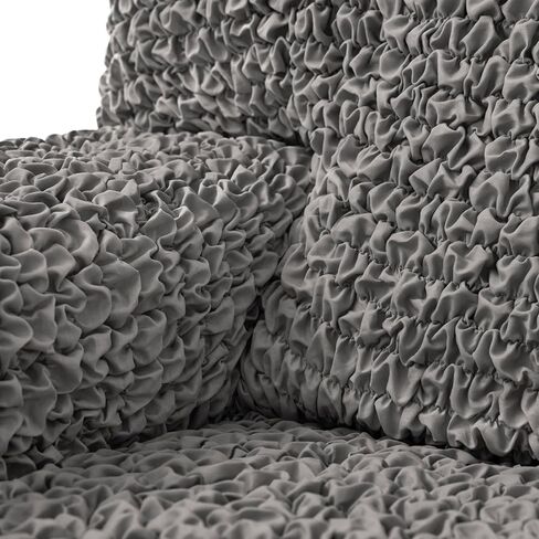 PAULATO BY GA.I.CO. Recliner Cover Stretch Chair Slipcover 1-Piece Cotton Recliner Chair Covers for Kids Protective and Soft Slip Cover Furniture Protector - Fuco Cotton Collection - Cream in Kuwait