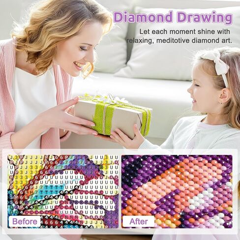 EOBROMD Diamond Art Painting Kits, Flower Butterfly Full Drill Diamond Dots Paintings for Adults Beginners DIY Paint Picture with Diamonds Pictures Gem Art for Home Wall Art Decor 12x12inch in Saudi Arabia