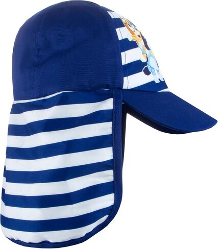 Bluey Sun Hat | Cute Summer Hat for Boys | Bingo Boys Beach Hat | Stripey Kids Sunhat Blue in Saudi Arabia