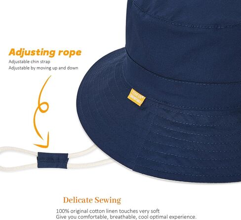 Baby Sun Hat for Boy Girl Toddler Summer Bucket Hat,Kids Sun Protection Beach Cotton Baby Hats in Saudi Arabia