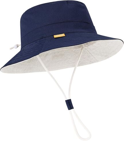 Baby Sun Hat for Boy Girl Toddler Summer Bucket Hat,Kids Sun Protection Beach Cotton Baby Hats in Saudi Arabia