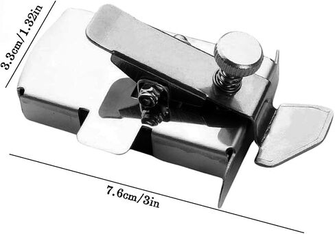 قطعتان من دليل التماس المغناطيسي لآلة الخياطة، مقياس خياطة حاشية سفلية خطية متعددة الوظائف، ملحقات ماكينة خياطة عالمية (فضي) in Kuwait