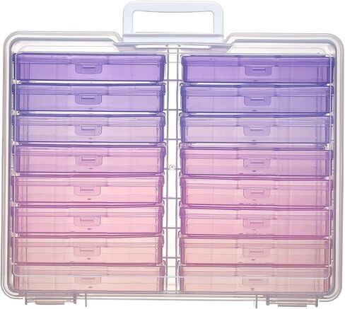 4"x6" Photo Storage Box with Handle photo and craft keeper storage box 16 Inner photo case Large Gradient in Saudi Arabia