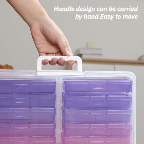 4"x6" Photo Storage Box with Handle photo and craft keeper storage box 16 Inner photo case Large Gradient in Saudi Arabia