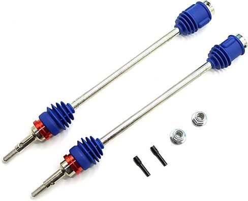 Mesimsple 2 قطعة عمود محرك T-Maxx Revo E-Maxx لـ 1/10 T-Maxx E-Revo E-Maxx (الجيل الأول) جزء ترقيات عمود الدفع الأمامي والخلفي CVD in Saudi Arabia