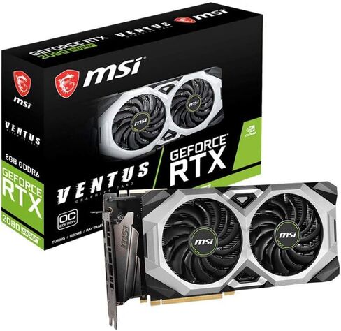 بطاقة رسومات MSI Gaming GeForce RTX 2080 Super 8GB GDRR6 256-Bit HDMI/DP Nvlink Torx Fan Turing Architecture Overclocked Graphics (RTX 2080 Super Ventus XS OC) (متجددة) in Saudi Arabia