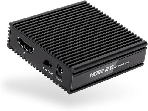 HDMI Audio Extractor with ARC, 4K 60Hz HDMI Video Converter with SPDIF & 3.5MM Output, Optical Audio Extractor Supports HDMI 2.0, 18Gpbs, HDCP 2.2, Dolby Digital/DTS Passthrough CEC, HDR10 in Saudi Arabia