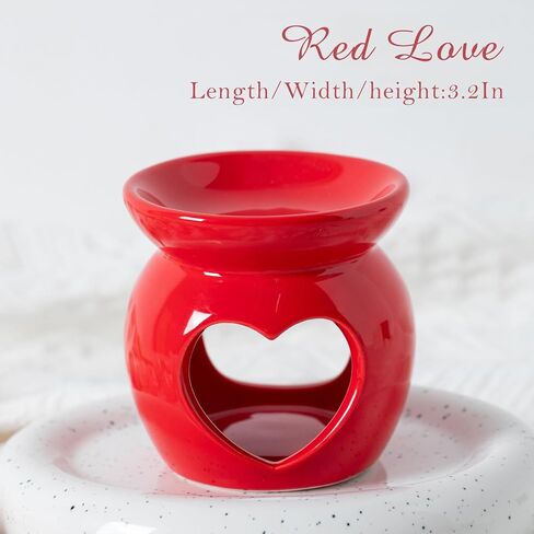 Carakey Votive TeaLight Candle Holders Tea Light Candle Stands for Home Decor Tabletop Centerpiece Decorative Gifts for Mother mom, Red Heart in Saudi Arabia