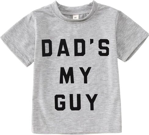BOUTIKOME Dad’s My Guy Shirts Toddler Baby Boy Girl Fathers Day T-Shirts Funny Summer Tops Short Sleeve Casual Tees in Saudi Arabia