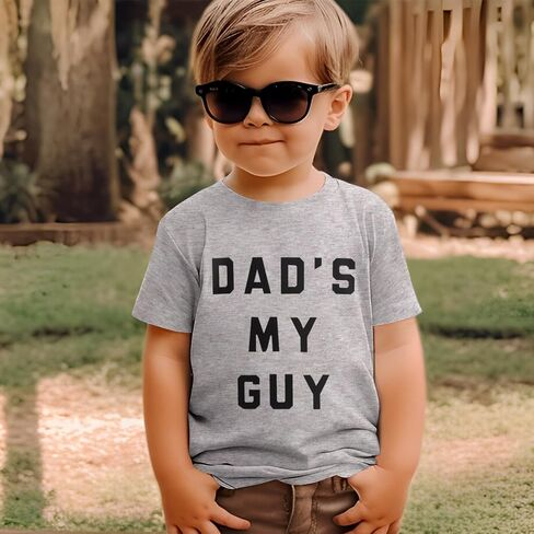 BOUTIKOME Dad’s My Guy Shirts Toddler Baby Boy Girl Fathers Day T-Shirts Funny Summer Tops Short Sleeve Casual Tees in Saudi Arabia