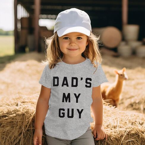 BOUTIKOME Dad’s My Guy Shirts Toddler Baby Boy Girl Fathers Day T-Shirts Funny Summer Tops Short Sleeve Casual Tees in Saudi Arabia