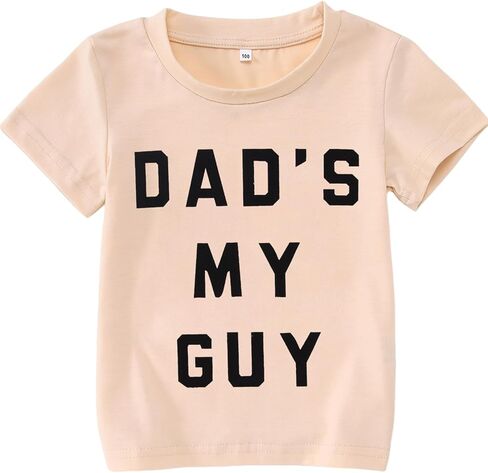 BOUTIKOME Dad’s My Guy Shirts Toddler Baby Boy Girl Fathers Day T-Shirts Funny Summer Tops Short Sleeve Casual Tees in Saudi Arabia