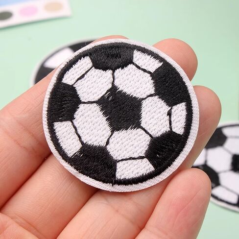 JKJF 12 قطعة من رقع كرة القدم المطرزة كرة القدم حديد على رقع كرة القدم مخيطة على شارة مزخرفة للملابس وحقيبة الظهر والأحذية وسترة الجينز وقبعة - 4 مقاسات in Kuwait