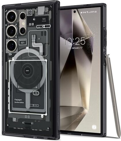 Spigen Ultra Hybrid Metal Ring MagFit Designed for Galaxy S24 Ultra Case (2024) - Zero One in Saudi Arabia