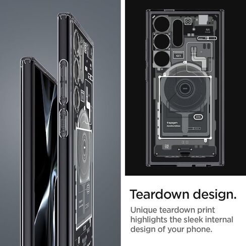 Spigen Ultra Hybrid Metal Ring MagFit Designed for Galaxy S24 Ultra Case (2024) - Zero One in Saudi Arabia