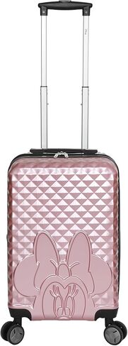 حقيبة ديزني ميني ماوس باللون الذهبي الوردي مقاس 20 بوصة مع عجلات ومقبض قابل للسحب in Kuwait