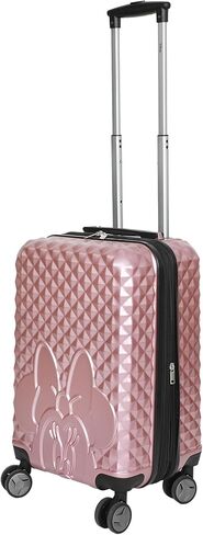 حقيبة ديزني ميني ماوس باللون الذهبي الوردي مقاس 20 بوصة مع عجلات ومقبض قابل للسحب in Kuwait