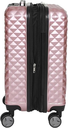 حقيبة ديزني ميني ماوس باللون الذهبي الوردي مقاس 20 بوصة مع عجلات ومقبض قابل للسحب in Kuwait