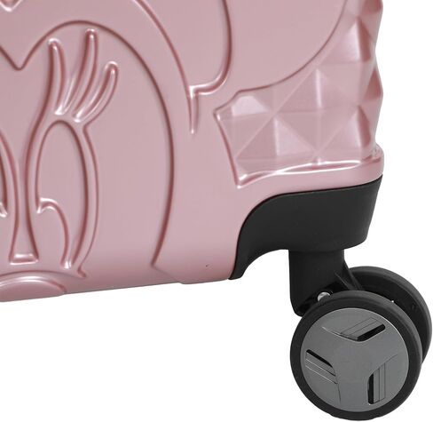 حقيبة ديزني ميني ماوس باللون الذهبي الوردي مقاس 20 بوصة مع عجلات ومقبض قابل للسحب in Kuwait