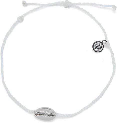 Pura Vida Gold or Silver Cowrie Cord Adjustable Anklet w/Charm, Waterproof in Saudi Arabia