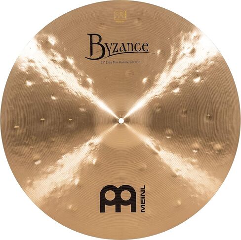 Meinl Cymbals Byzance Traditional Extra Thin Hammered Crash — Made in Turkey — B20 Bronze, 2-Year Warranty, 22インチ (B22ETHC) in Saudi Arabia