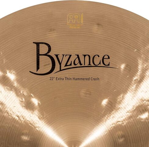 Meinl Cymbals Byzance Traditional Extra Thin Hammered Crash — Made in Turkey — B20 Bronze, 2-Year Warranty, 22インチ (B22ETHC) in Saudi Arabia
