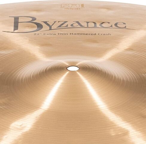 Meinl Cymbals Byzance تقليدي رفيع للغاية مطروق - صنع في تركيا - B20 برونزي، ضمان لمدة عامين، 22インチ (B22ETHC) in Saudi Arabia