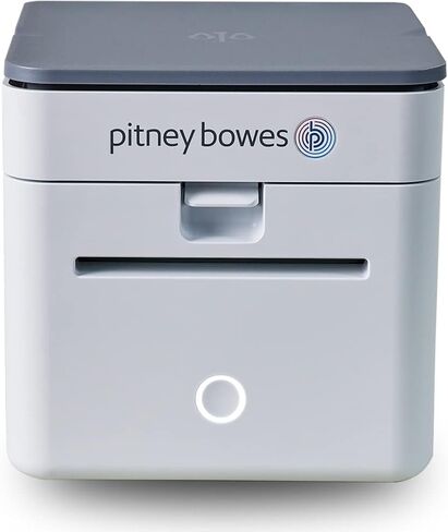 طابعة ملصقات الشحن اللاسلكية Pitney Bowes المزودة بمقياس مدمج، متميزة وموثوقة من PitneyShip™ Cube، أداة تحديد الأبعاد، قاطع الملصقات التلقائي، تقنية الطباعة الحرارية، الشحن السهل in Kuwait