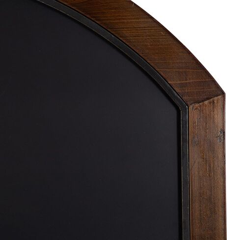 Kate and Laurel Haldron Four Included Clips Traditional Arch Magnetic Chalkboard for Wall Organization and Decor Styling, 36 x 24, Walnut Brown in Saudi Arabia