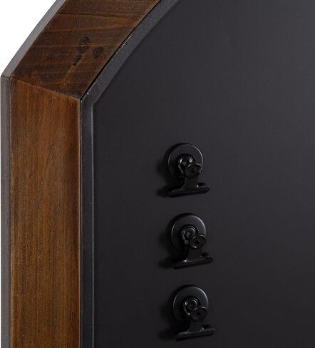 Kate and Laurel Haldron Four Included Clips Traditional Arch Magnetic Chalkboard for Wall Organization and Decor Styling, 36 x 24, Walnut Brown in Saudi Arabia