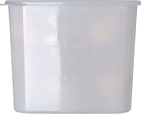 Carlisle FoodService Products Storplus Rectangular Food Storage Container with Stackable Design for Kitchens, Restaurants, Catering, Plastic, 18 Quarts, White in Saudi Arabia