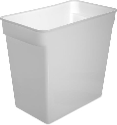 Carlisle FoodService Products Storplus Rectangular Food Storage Container with Stackable Design for Kitchens, Restaurants, Catering, Plastic, 18 Quarts, White in Kuwait