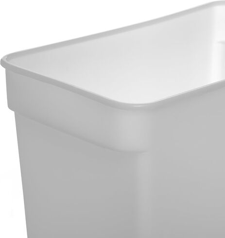 Carlisle FoodService Products Storplus Rectangular Food Storage Container with Stackable Design for Kitchens, Restaurants, Catering, Plastic, 18 Quarts, White in Kuwait