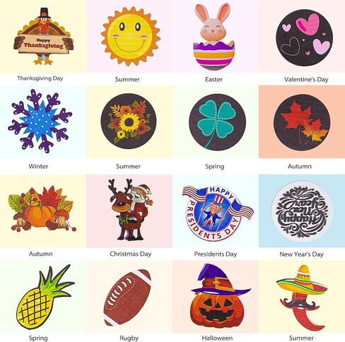 لافتة ترحيب بالمنزل مع ضوء مستشعر لديكور الباب الأمامي، لافتة ترحيب مقاس 11.8 بوصة مع 4 أكاليل موسمية قابلة للتبديل و16 أيقونة ذات طابع مغناطيسي للعام الجديد، وعطلات عيد الميلاد طوال المواسم in Kuwait