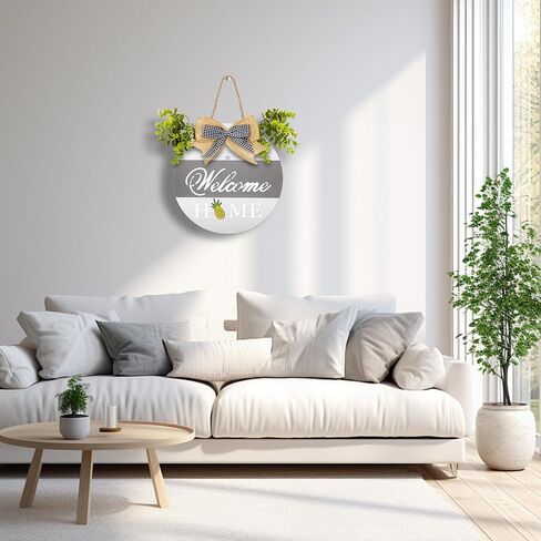 لافتة ترحيب بالمنزل مع ضوء مستشعر لديكور الباب الأمامي، لافتة ترحيب مقاس 11.8 بوصة مع 4 أكاليل موسمية قابلة للتبديل و16 أيقونة ذات طابع مغناطيسي للعام الجديد، وعطلات عيد الميلاد طوال المواسم in Kuwait