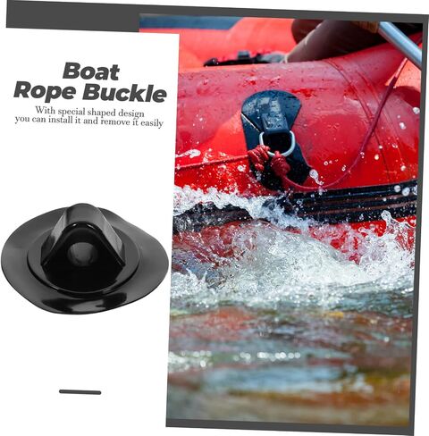Toddmomy 10pcs PVC String Clip Motor Kit Button Kit Inflatable Boat Accessories Kayak Bungee Cord Kit Kayak Rope Fix Buckles Kayaking Accessories Canoe Cord Buckles Canoe Cord Buttons Black in Saudi Arabia