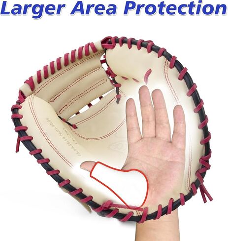 Catcher's Thumb Shield Baseball Thumb Guard for Baseball & Softball Catchers Thumb Protector for Baseball Catcher Gear Training Aid Catcher Accessories Reduce Sting-White in Saudi Arabia