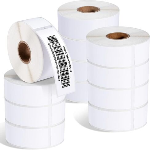 Phomemo Compatible for Dymo Labels 30252 (1-1/8 x 3-1/2") Label for Dymo Labelwriter 450 Turbo Printer - Barcode Address Labels (12 Rolls, 4200 Labels) in Saudi Arabia