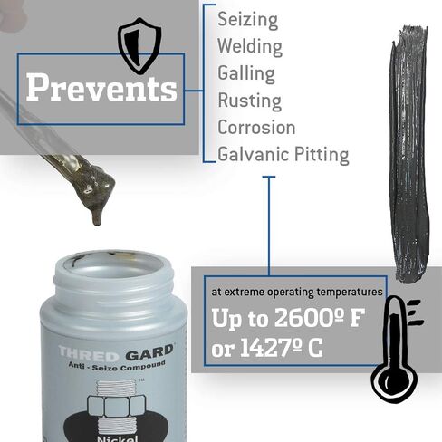Gasoila NG08 Thred Gard Nickel Based Anti-Seize and Lubricating Compound, 1/2 lbs Brush in Saudi Arabia