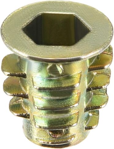 uxcell Furniture Threaded Insert Nuts Zinc Alloy M8 Internal Threads 23mm Length 20pcs in Saudi Arabia