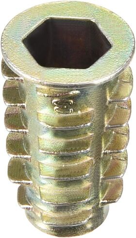 uxcell Furniture Threaded Insert Nuts Zinc Alloy M8 Internal Threads 23mm Length 20pcs in Saudi Arabia