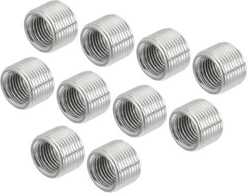 MECCANIXITY موضوع الحد من المكسرات إدراج M14 × 1 مم ذكر إلى M10 × 1 مم محولات الإناث موضوع غرامة 10 مم طويلة الأنابيب المناسب تحويل الأكمام المخفض، حزمة من 10 in Kuwait
