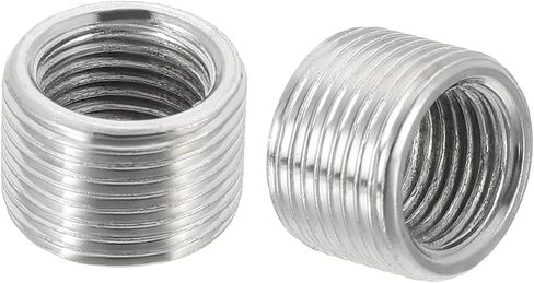 MECCANIXITY موضوع الحد من المكسرات إدراج M14 × 1 مم ذكر إلى M10 × 1 مم محولات الإناث موضوع غرامة 10 مم طويلة الأنابيب المناسب تحويل الأكمام المخفض، حزمة من 10 in Kuwait
